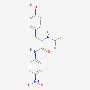 molecular formula C17H17N3O5 B13803965 2-acetamido-3-(4-hydroxyphenyl)-N-(4-nitrophenyl)propanamide CAS No. 3102-08-7