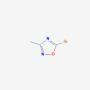 molecular formula C3H3BrN2O B1380398 5-Bromo-3-methyl-1,2,4-oxadiazole CAS No. 960053-90-1