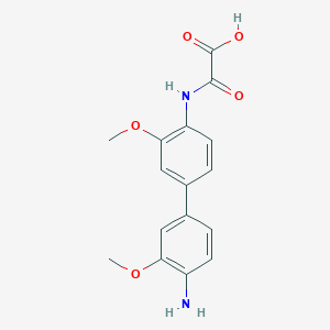molecular formula C16H16N2O5 B13803980 3,3'-Dimethoxy-4-amino-4'-biphenyloxamic acid 