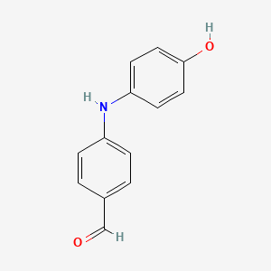 molecular formula C13H11NO2 B13803987 4-(p-Hydroxyanilino)benzaldehyde CAS No. 69766-36-5