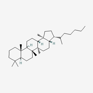 molecular formula C34H60 B13804017 17beta(H),21beta(H)-22RS-TETRAKISHOMOHOPANE 