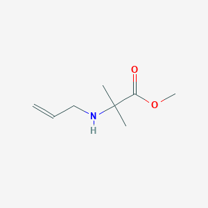 molecular formula C8H15NO2 B13804028 2-Methyl-N-(2-propenyl)alanine methyl ester CAS No. 677703-51-4