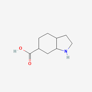 molecular formula C9H15NO2 B1380403 octahydro-1H-indole-6-carboxylic acid CAS No. 1544049-39-9