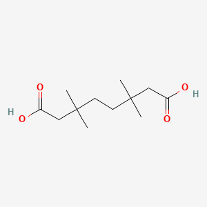 molecular formula C12H22O4 B13804041 3,3,6,6-Tetramethylsuberic acid CAS No. 23578-38-3