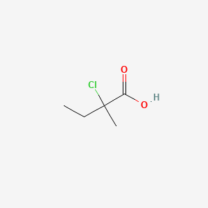 molecular formula C5H9ClO2 B13804092 2-Chloro-2-methylbutyric acid CAS No. 73758-54-0