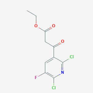 molecular formula C10H8Cl2FNO3 B138041 Ethyl 3-(2,6-dichloro-5-fluoropyridin-3-yl)-3-oxopropanoate CAS No. 96568-04-6