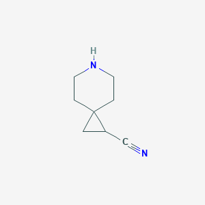molecular formula C8H12N2 B1380410 6-氮杂螺[2.5]辛烷-1-碳腈 CAS No. 1541978-03-3