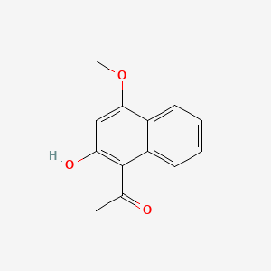 molecular formula C13H12O3 B13804133 1-Acetyl-4-methoxy-2-naphthol CAS No. 5891-63-4