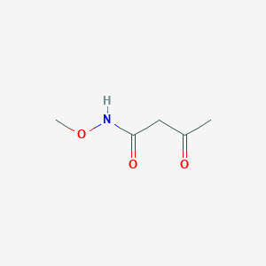 molecular formula C5H9NO3 B13804142 N-methoxy-3-oxobutanamide 