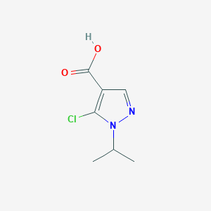 molecular formula C7H9ClN2O2 B1380416 5-氯-1-(异丙基)-1H-吡唑-4-羧酸 CAS No. 1554319-23-1