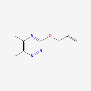 molecular formula C8H11N3O B13804179 as-Triazine, 3-(allyloxy)-5,6-dimethyl- CAS No. 69466-56-4