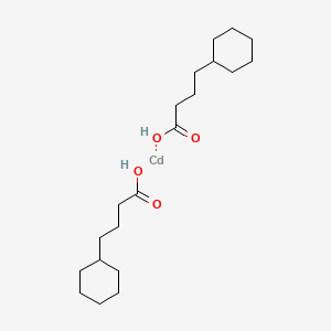 molecular formula C20H36CdO4 B13804191 Cadmium cyclohexanebutyrate 