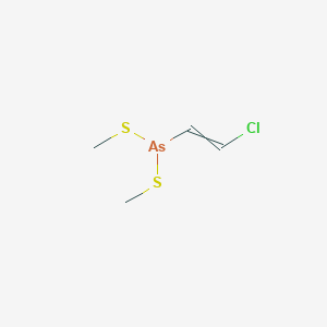 molecular formula C4H8AsClS2 B13804260 Bis(methylthio)(2-chlorovinyl)arsine 