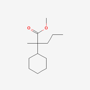 molecular formula C13H24O2 B13804273 Methyl 2-cyclohexyl-2-methylpentanoate CAS No. 55030-27-8