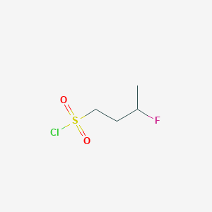 molecular formula C4H8ClFO2S B1380431 3-Fluorobutane-1-sulfonyl chloride CAS No. 1785492-58-1