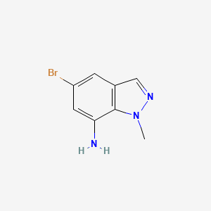 molecular formula C8H8BrN3 B1380433 5-Bromo-1-methyl-1H-indazol-7-amine CAS No. 1784606-89-8