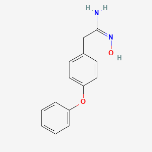 molecular formula C14H14N2O2 B13804332 N-Hydroxy-2-(4-phenoxy-phenyl)-acetamidine 