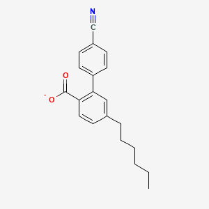 molecular formula C20H20NO2- B13804369 4-Cyanophenyl-4'-hexylbenzoate 