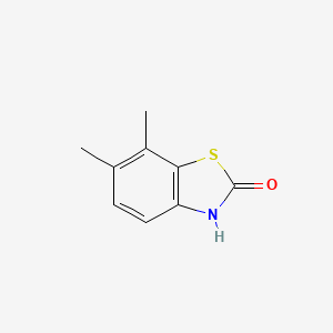 molecular formula C9H9NOS B13804379 2(3H)-Benzothiazolone,6,7-dimethyl-(9ci) CAS No. 80689-21-0