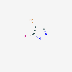 molecular formula C4H4BrFN2 B1380438 4-bromo-5-fluoro-1-methyl-1H-pyrazole CAS No. 1783510-78-0