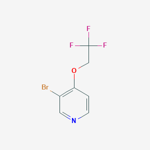 molecular formula C7H5BrF3NO B1380442 3-Bromo-4-(2,2,2-trifluoroethoxy)pyridine CAS No. 1357095-12-5
