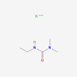 molecular formula C5H12BN2O B13804474 Dimethylamine-borane carboxylic acid-N-ethyl amide 