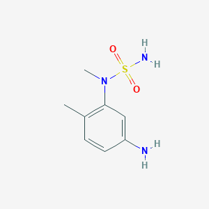 molecular formula C8H13N3O2S B13804477 4-Amino-N-MethylbenzenemethaneSulphomamide 