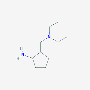 molecular formula C10H22N2 B13804502 Cyclopentanemethanamine, 2-amino-N,N-diethyl- 