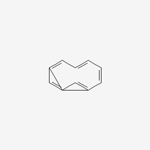molecular formula C11H10 B13804525 Bicyclo[5.3.1]undeca-1,3,5,7,9-pentaene CAS No. 65754-71-4