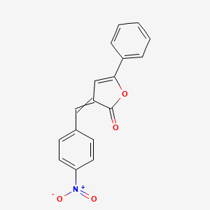 molecular formula C17H11NO4 B13804533 3-(4-nitrobenzylidene)-5-phenylfuran-2(3H)-one 