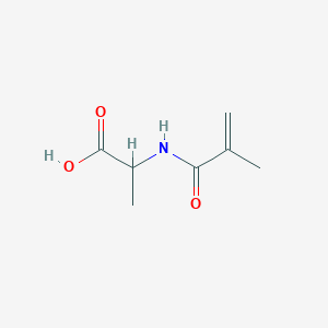 molecular formula C7H11NO3 B13804575 2-(2-Methylprop-2-enoylamino)propanoic acid CAS No. 29486-28-0
