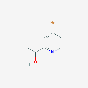 molecular formula C7H8BrNO B1380458 4-Bromo-2-(1-hydroxyethyl)pyridine CAS No. 1471260-48-6