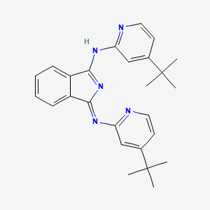 molecular formula C26H29N5 B13804598 1H-Isoindol-3-amine,N-[4-(1,1-dimethylethyl)-2-pyridinyl]-1-[[4-(1,1-dimethylethyl)-2-pyridinyl]imino]- CAS No. 61702-08-7