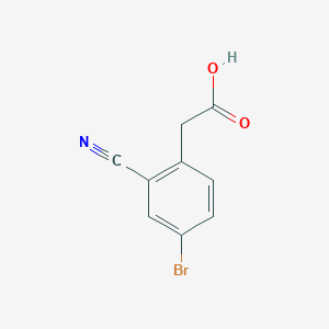 4-Bromo-2-cyanophenylacetic acid