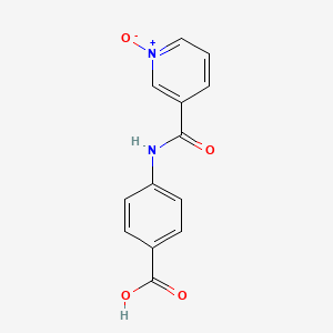 molecular formula C13H10N2O4 B13804668 N-(4-Carboxyphenyl)nicotinamide 1-oxide CAS No. 62833-97-0