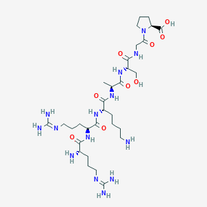 molecular formula C31H58N14O9 B13804699 h1-7(Histone h1 phosphorylation site),pka substrate 