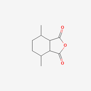 molecular formula C10H14O3 B13804753 1,3-Isobenzofurandione, hexahydro-4,7-dimethyl- 