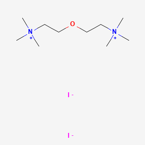 molecular formula C10H26I2N2O B13804808 Ammonium, oxydiethylenebis(trimethyl-, diiodide CAS No. 2576-43-4