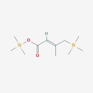 molecular formula C11H24O2Si2 B13804824 Trimethylsilyl 3-trimethylsilylmethylcrotonate 