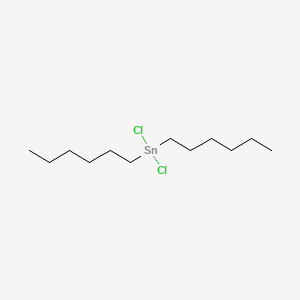 molecular formula C12H26Cl2Sn B13804887 Dihexyltin dichloride CAS No. 2767-41-1
