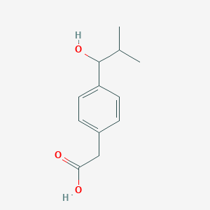 molecular formula C12H16O3 B13804890 [4-(1-Hydroxy-2-methylpropyl)phenyl]acetic acid 