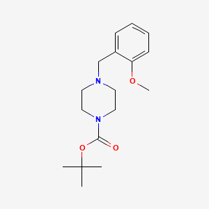 molecular formula C17H26N2O3 B13804932 Tert-butyl 4-[(2-methoxyphenyl)methyl]piperazine-1-carboxylate CAS No. 872846-69-0