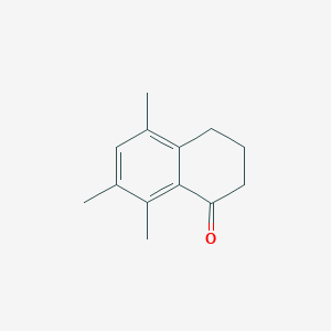 molecular formula C13H16O B13804944 1(2H)-Naphthalenone,3,4-dihydro-5,7,8-trimethyl- CAS No. 6307-25-1