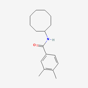molecular formula C17H25NO B13804949 N-cyclooctyl-3,4-dimethylbenzamide CAS No. 549515-77-7