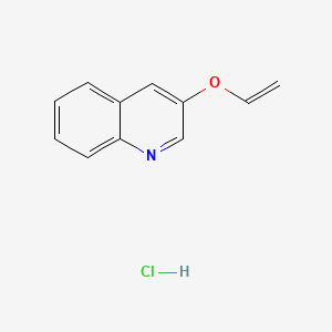 molecular formula C11H10ClNO B13804964 Quinoline, 3-(vinyloxy)-, hydrochloride CAS No. 71314-92-6