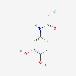 molecular formula C8H8ClNO3 B13804971 Acetamide,2-chloro-N-(3,4-dihydroxyphenyl)- 