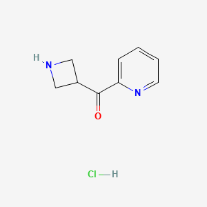 B1380498 Azetidin-3-yl(pyridin-2-yl)methanone hydrochloride CAS No. 1823582-46-2