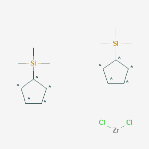molecular formula C16H26Cl2Si2Zr B13804990 bis-(Trimethylsilylcyclopentadienyl)zirconium dichloride 