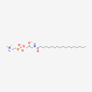 molecular formula C27H57N2O6P B013805 rac-3-Octadecanamido-2-methoxypropyl phosphocholine CAS No. 163702-19-0