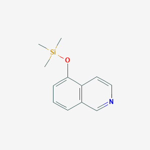 molecular formula C12H15NOSi B13805128 5-[(Trimethylsilyl)oxy]isoquinoline 